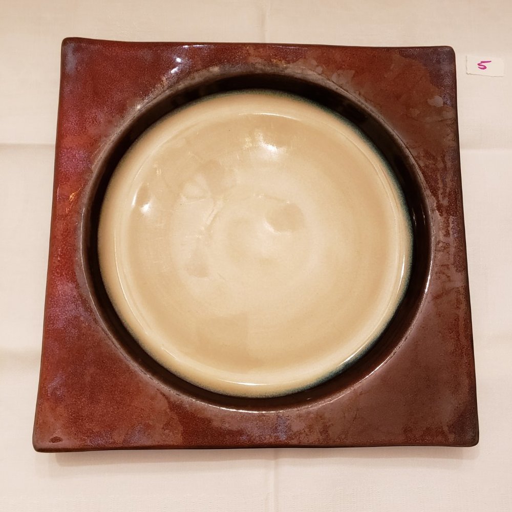 Mikasa Solstice Ruby Red Stoneware Dinner Plate Very Good Preowned 5